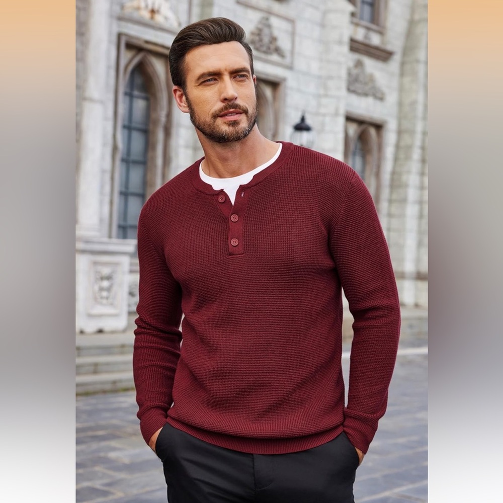Men's Long Sleeve Crewneck Sweater